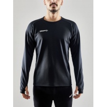 Craft Sport-Langarmshirt Evolve Crew Neck - aus Stretchmaterial - schwarz Herren